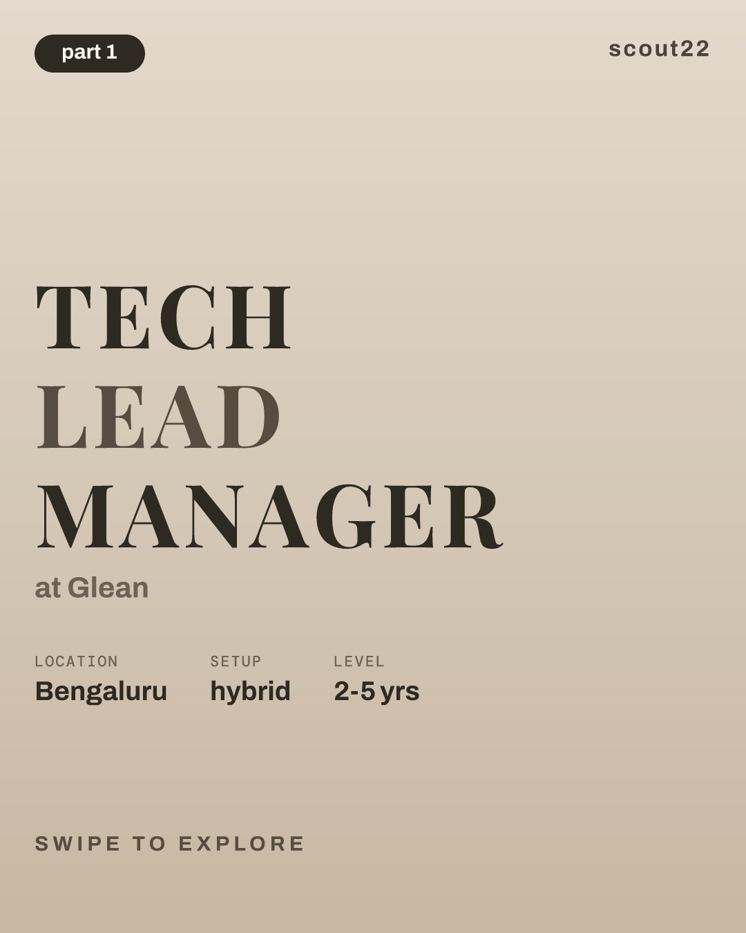 Tech Lead Manager at Glean