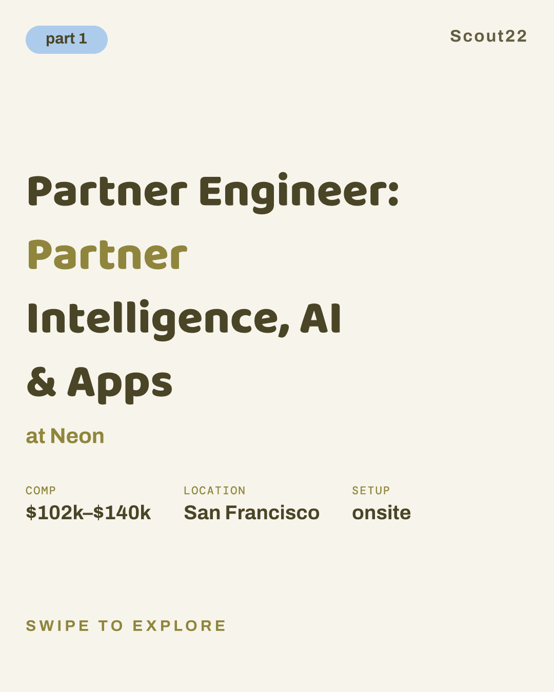 Partner Engineer: Partner Intelligence, AI & Apps at Neon