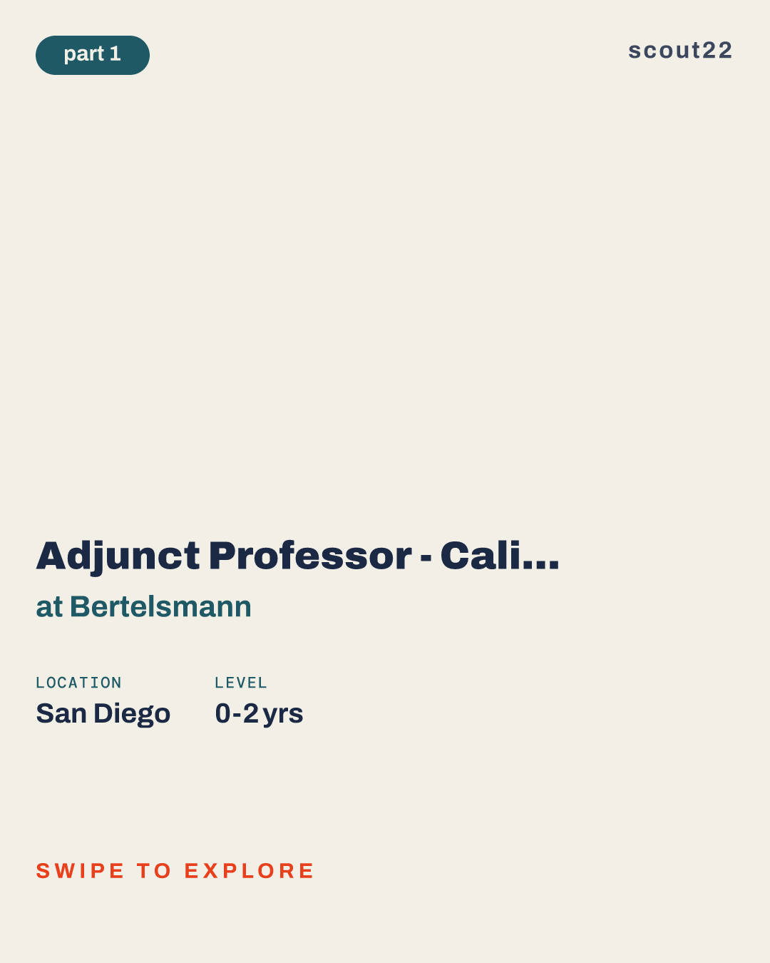 Adjunct Professor - California School of Professional Psychology - San Diego Campus Candidate Pool at Bertelsmann
