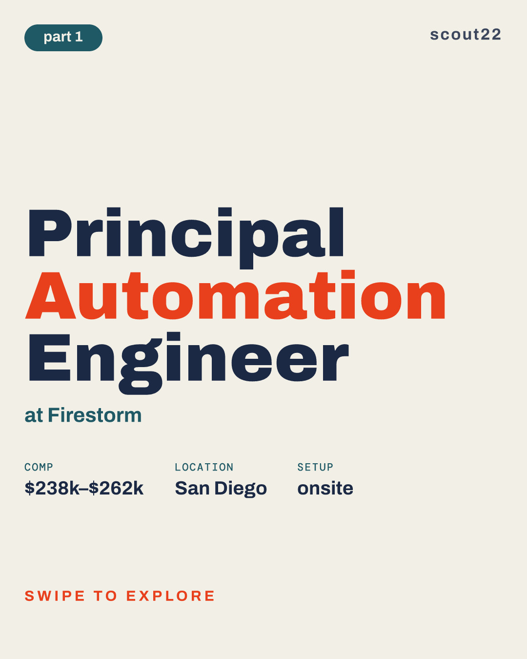 Principal Automation Engineer at Firestorm