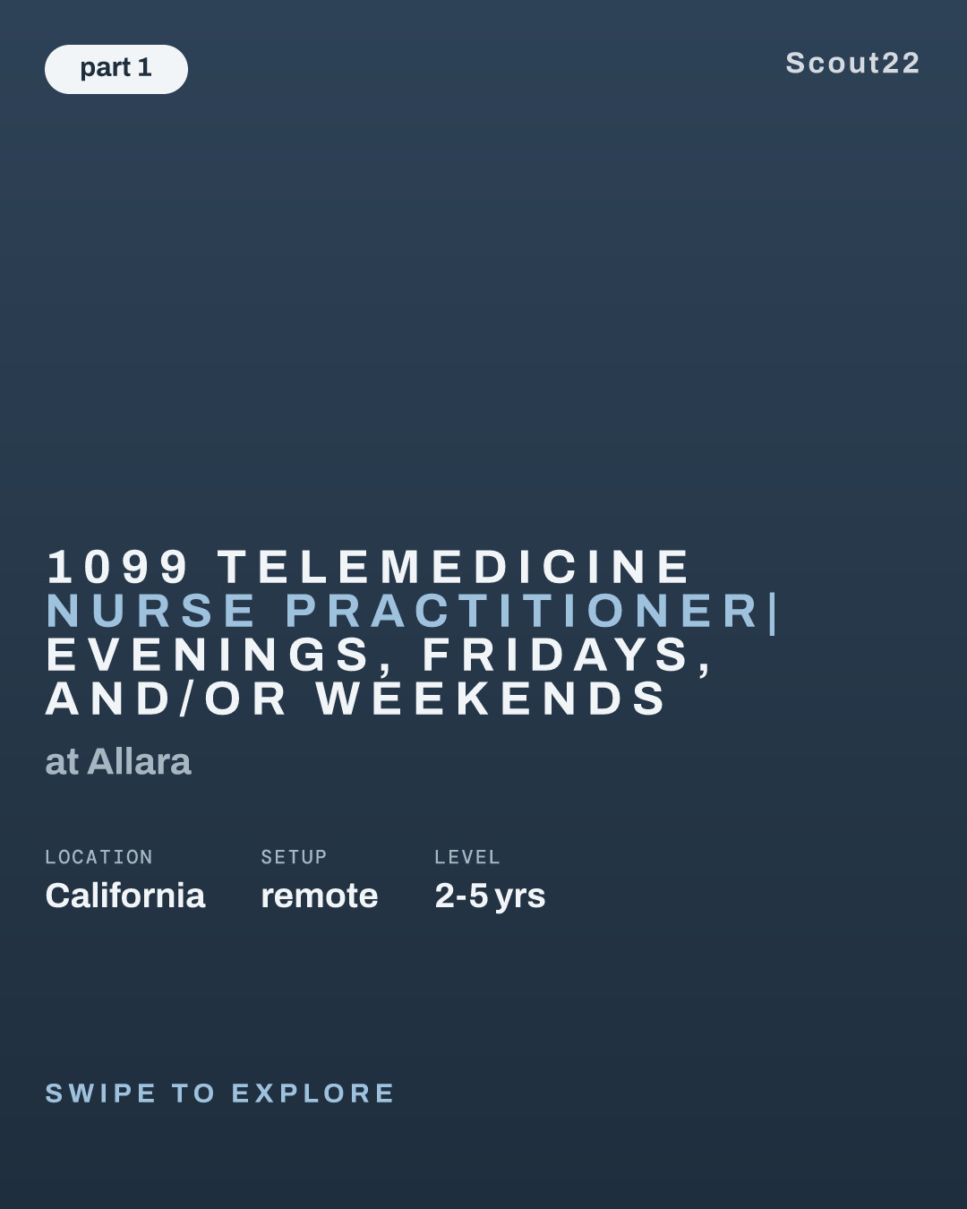 1099 Telemedicine Nurse Practitioner| Evenings, Fridays, and/or Weekends at Allara