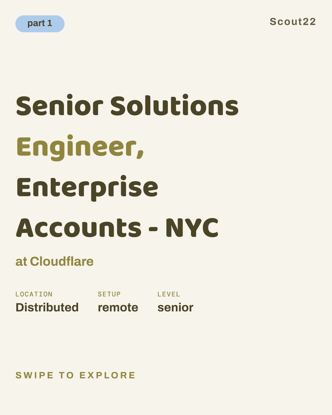 Senior Solutions Engineer, Enterprise Accounts - NYC at Cloudflare