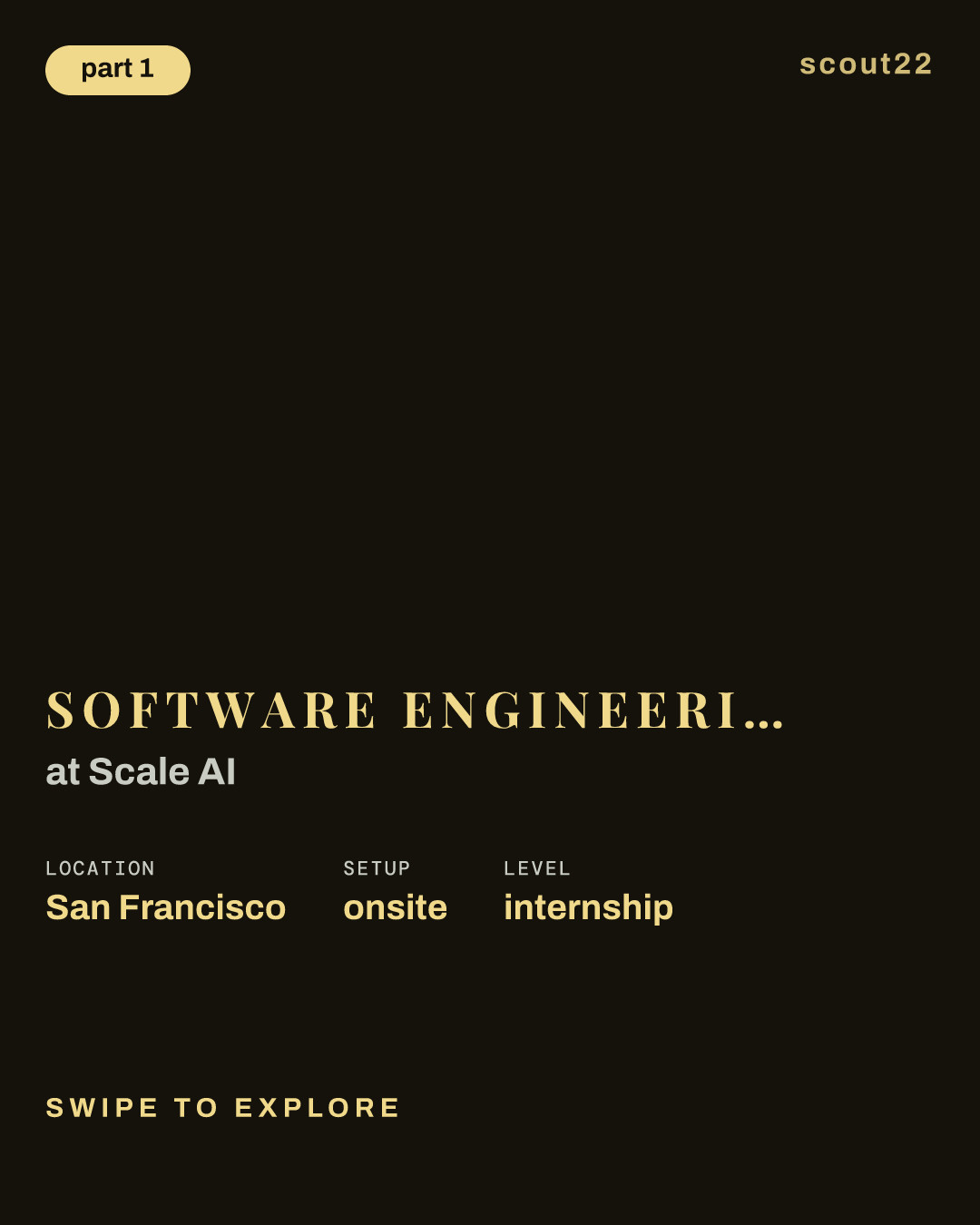 Software Engineering Intern (Summer 2027) at Scale AI