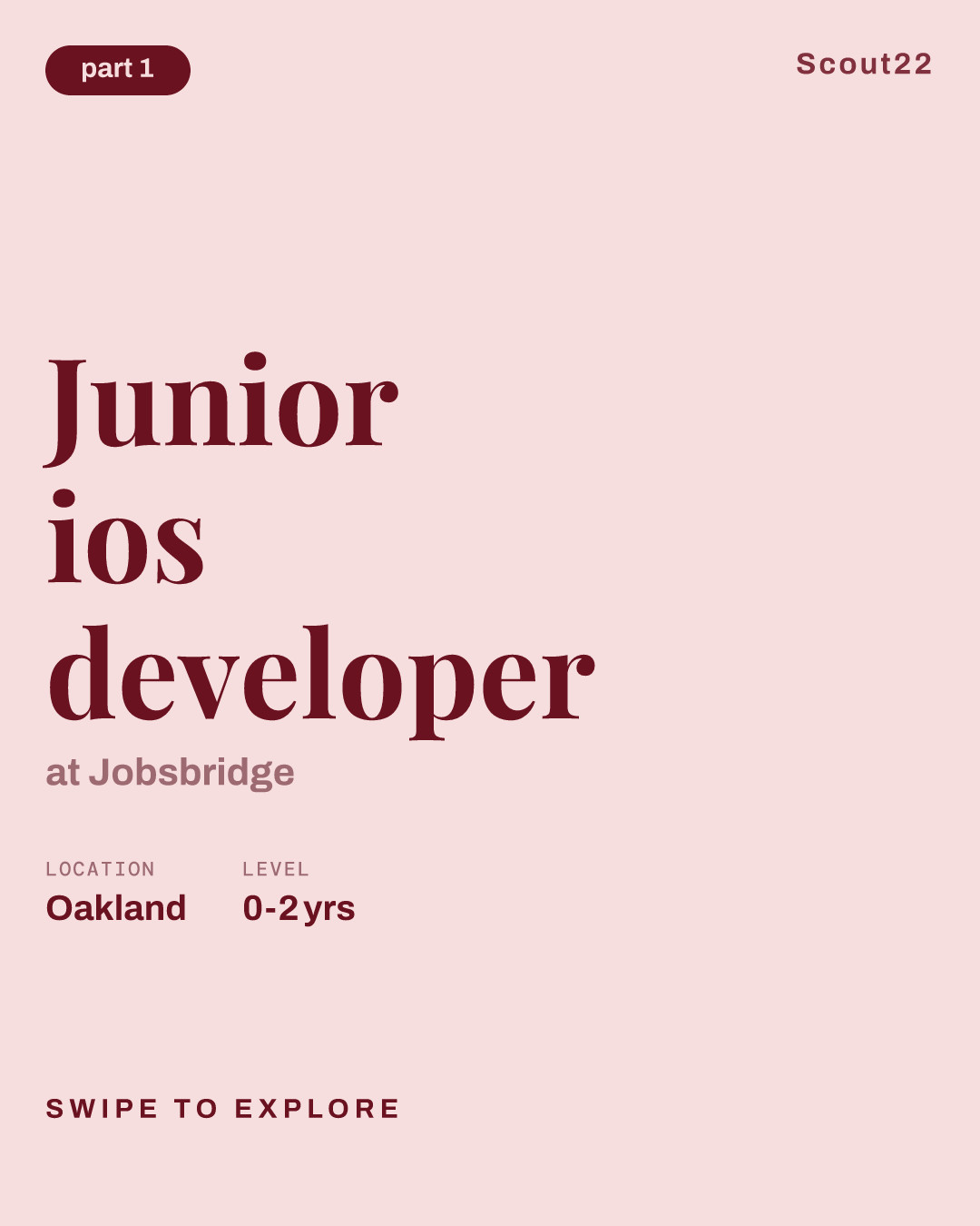 Junior ios developer at Jobsbridge