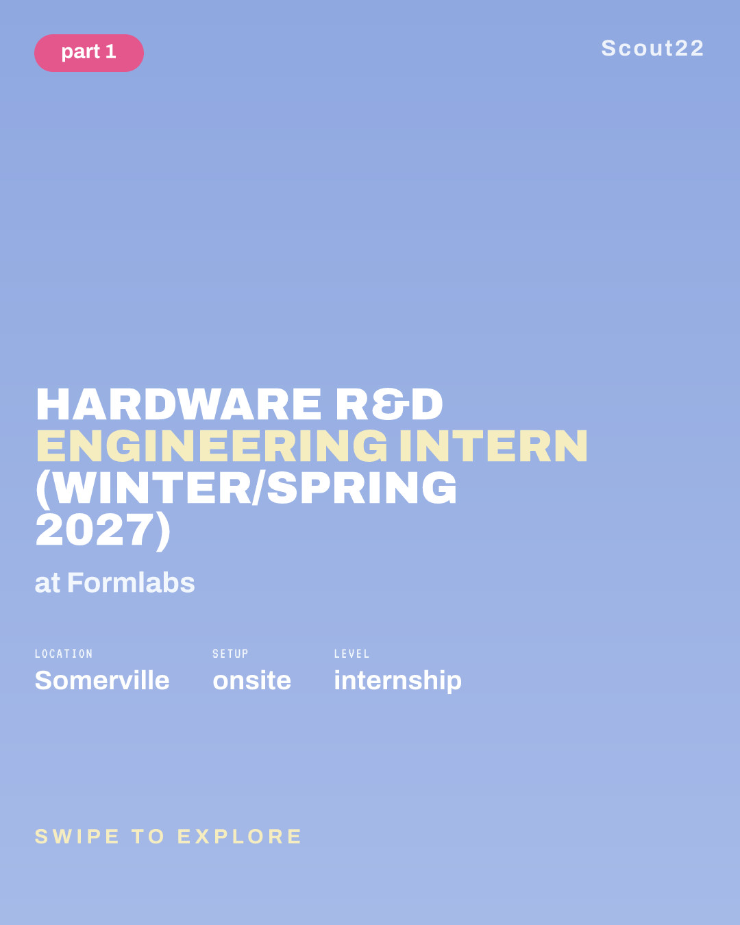 Hardware R&D Engineering Intern (Winter/Spring 2027) at Formlabs