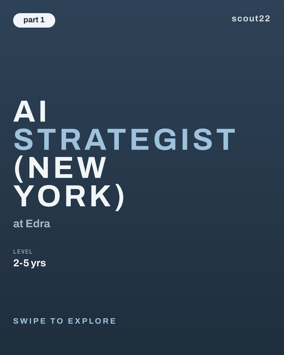 AI Strategist (New York) at Edra