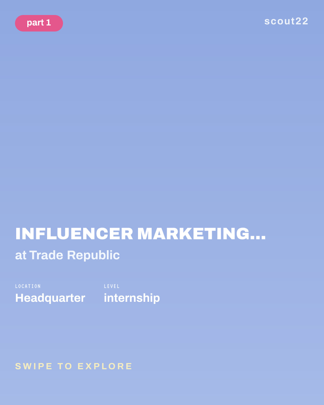 Influencer Marketing Intern - French Speaker at Trade Republic