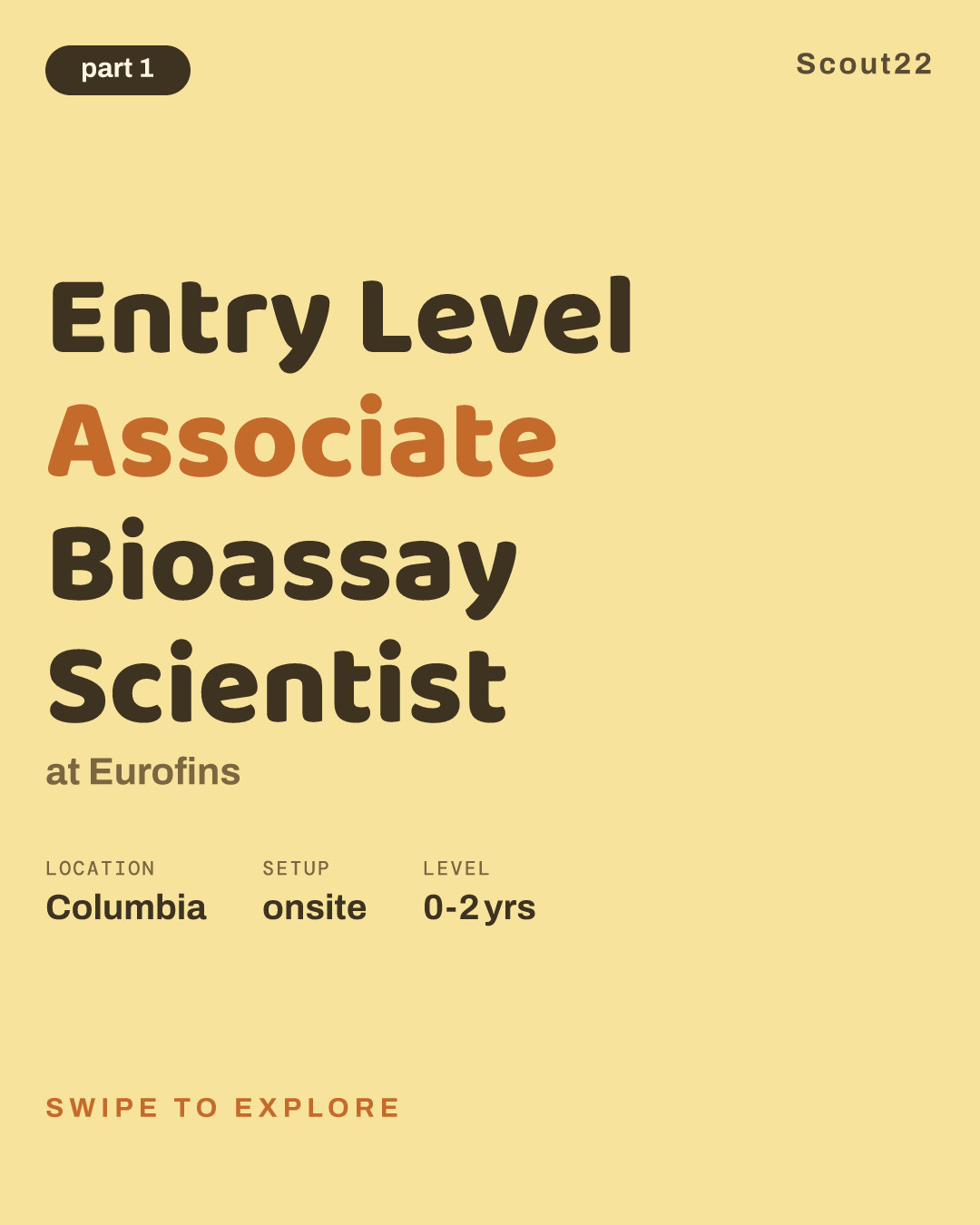 Entry Level Associate Bioassay Scientist at Eurofins