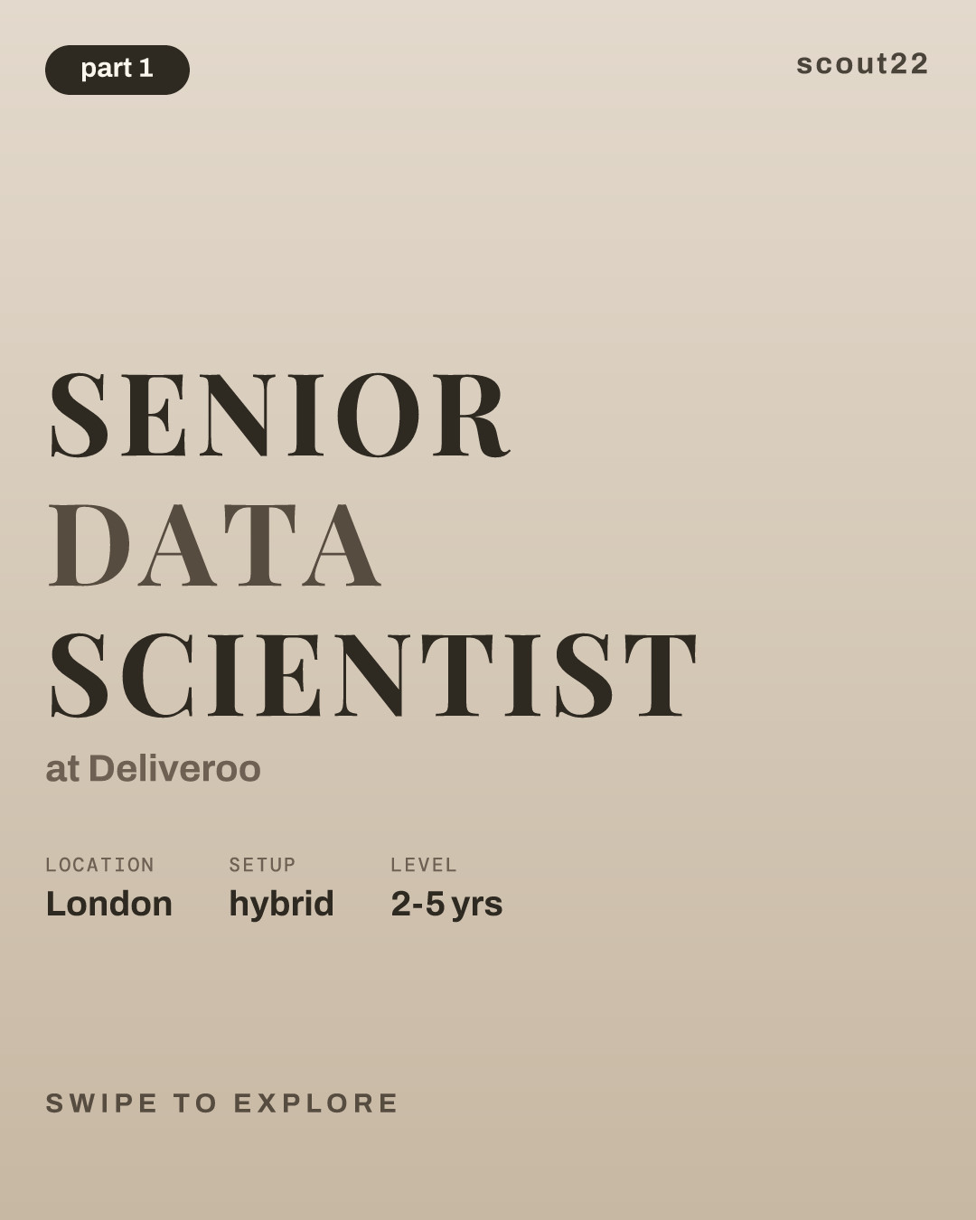 Senior Data Scientist at Deliveroo