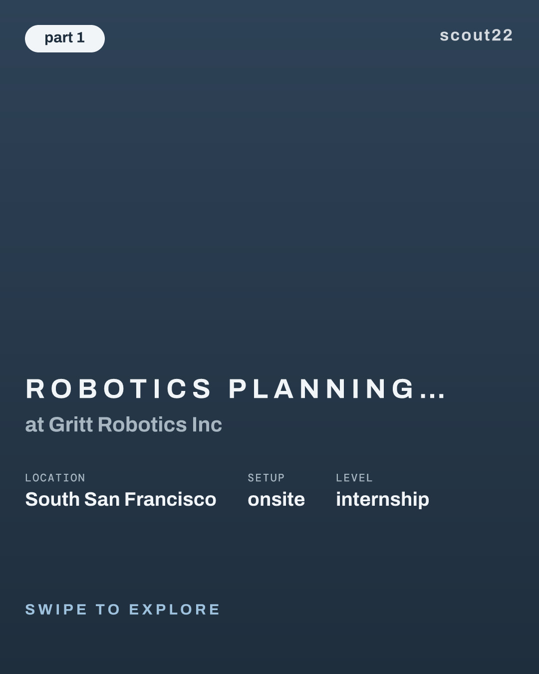 Robotics Planning & Controls Engineer Intern at Gritt Robotics Inc