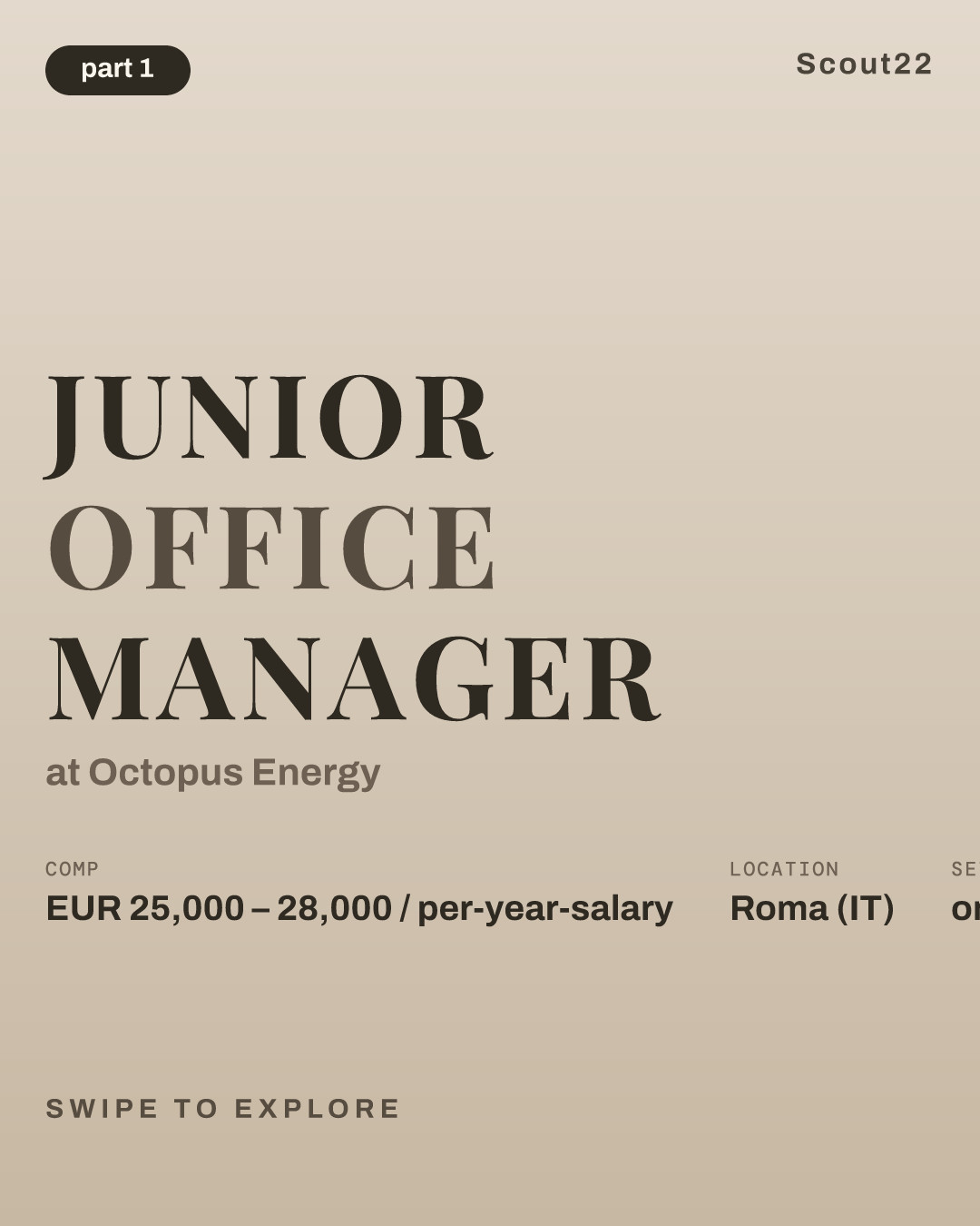 Junior Office Manager at Octopus Energy