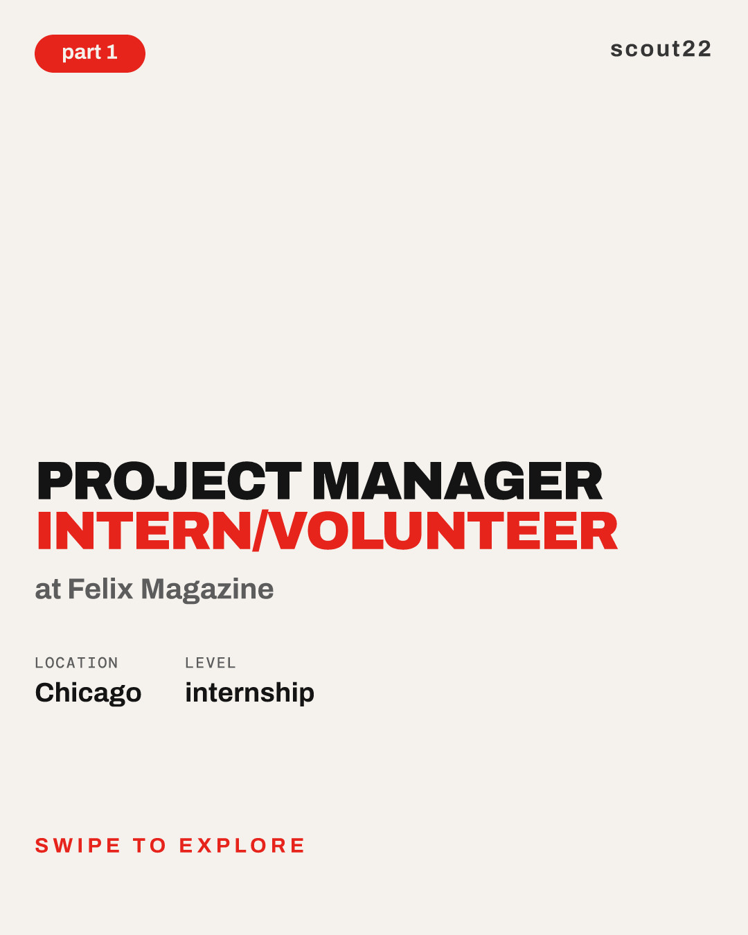 Project Manager Intern/Volunteer at Felix Magazine