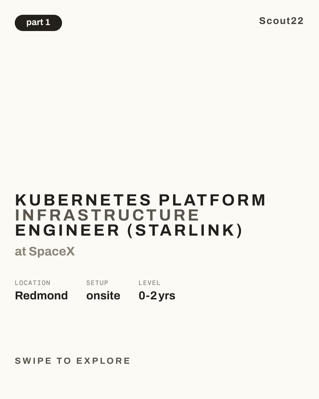 Kubernetes Platform Infrastructure Engineer (Starlink) at SpaceX