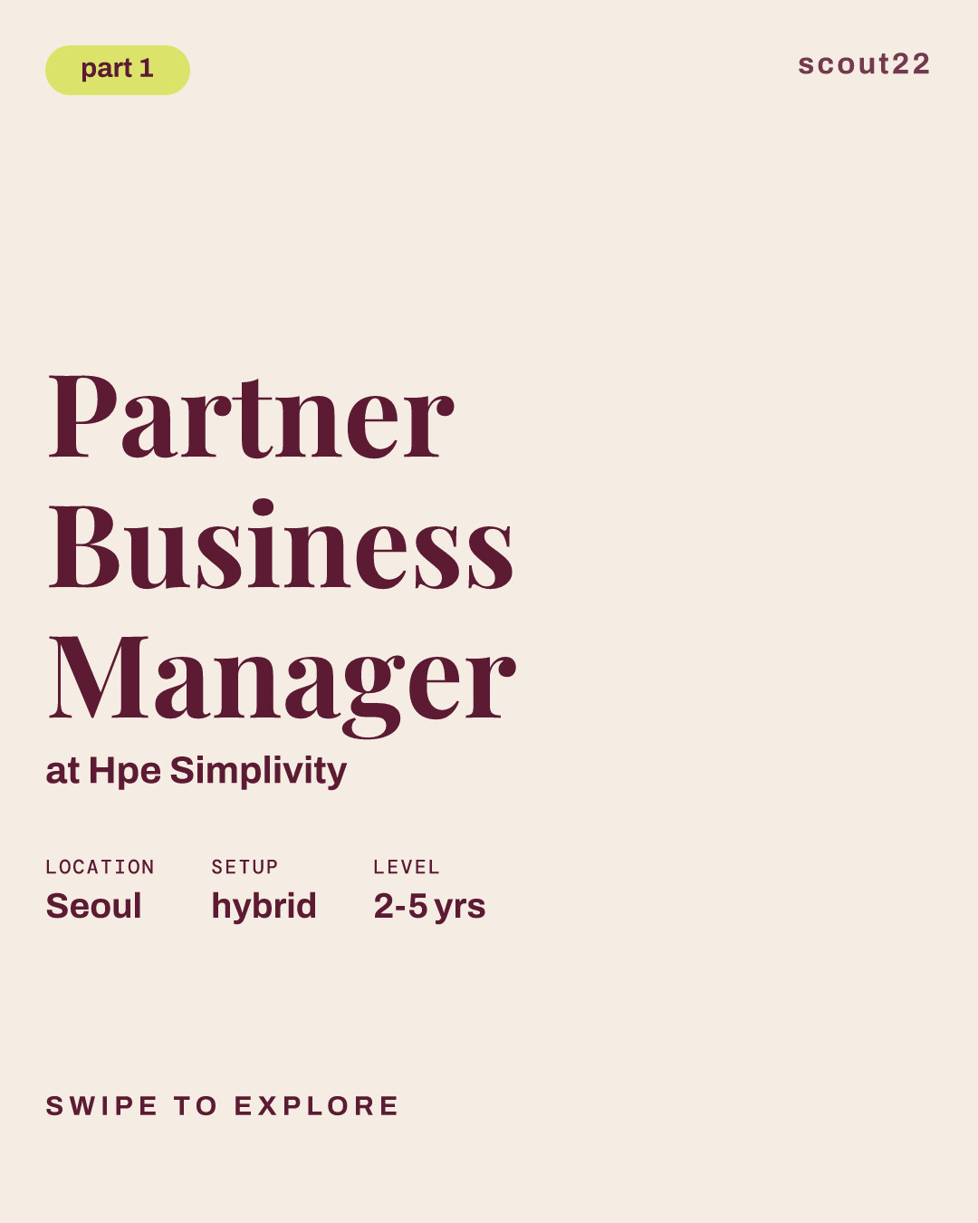 Partner Business Manager at Hpe Simplivity