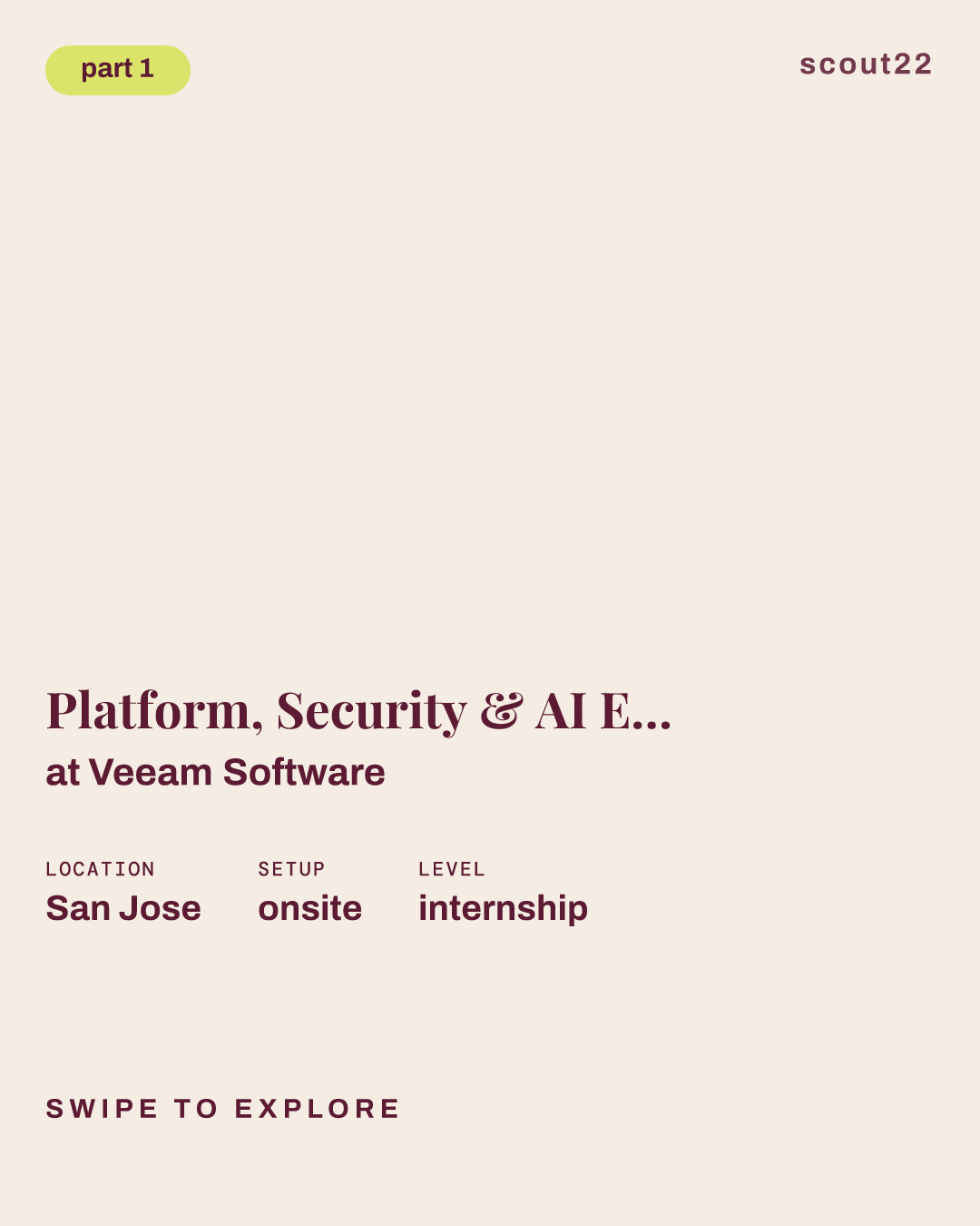 Platform, Security & AI Engineering Intern - Summer 2027 at Veeam Software