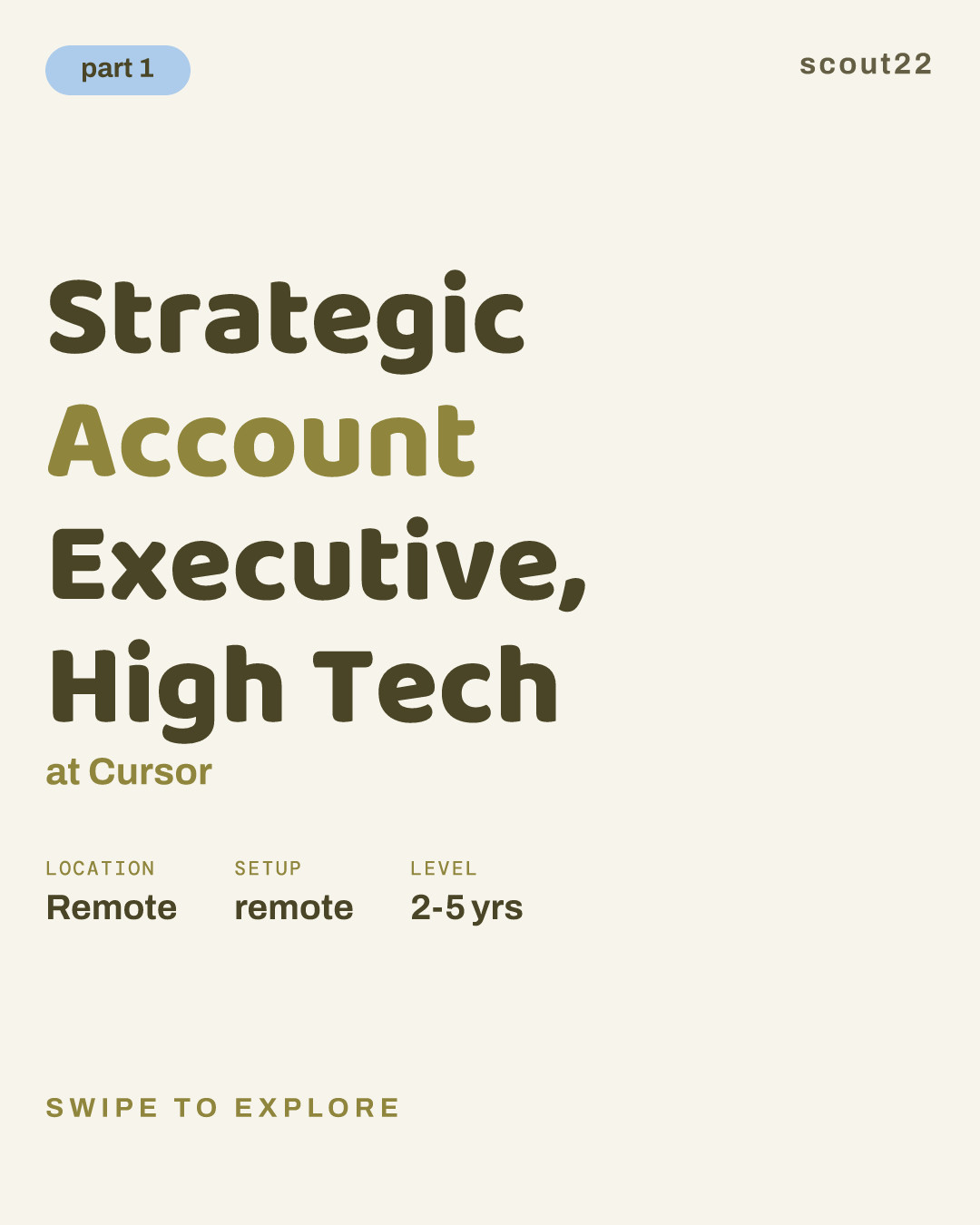 Strategic Account Executive, High Tech at Cursor