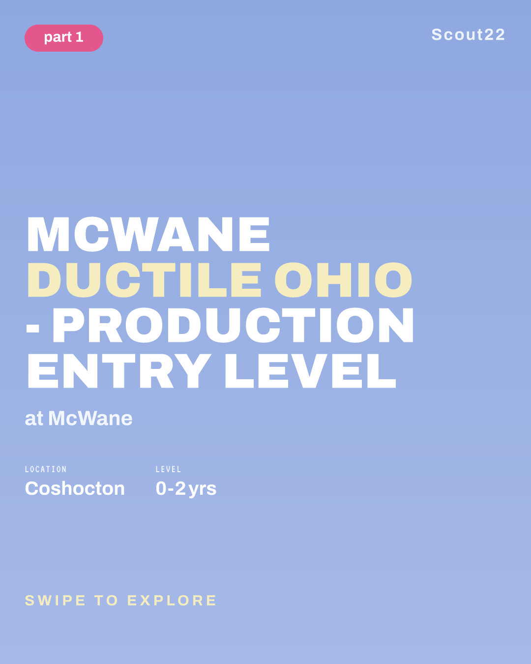 McWane Ductile Ohio - Production Entry Level at McWane