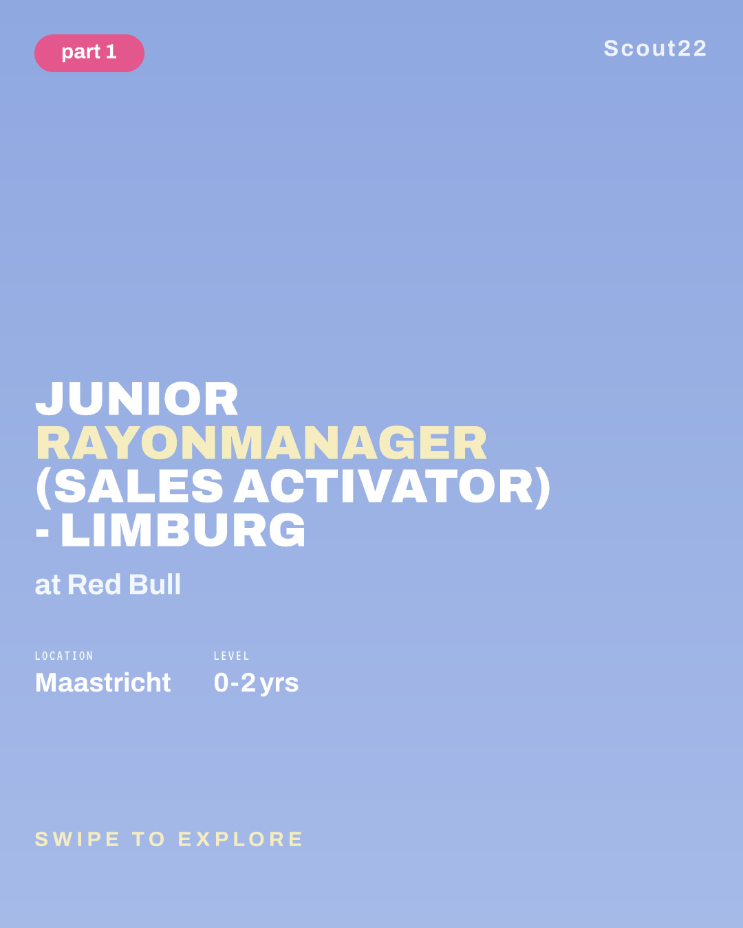Junior Rayonmanager (Sales Activator) - Limburg at Red Bull
