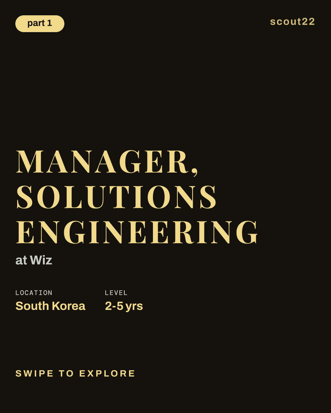 Manager, Solutions Engineering at Wiz
