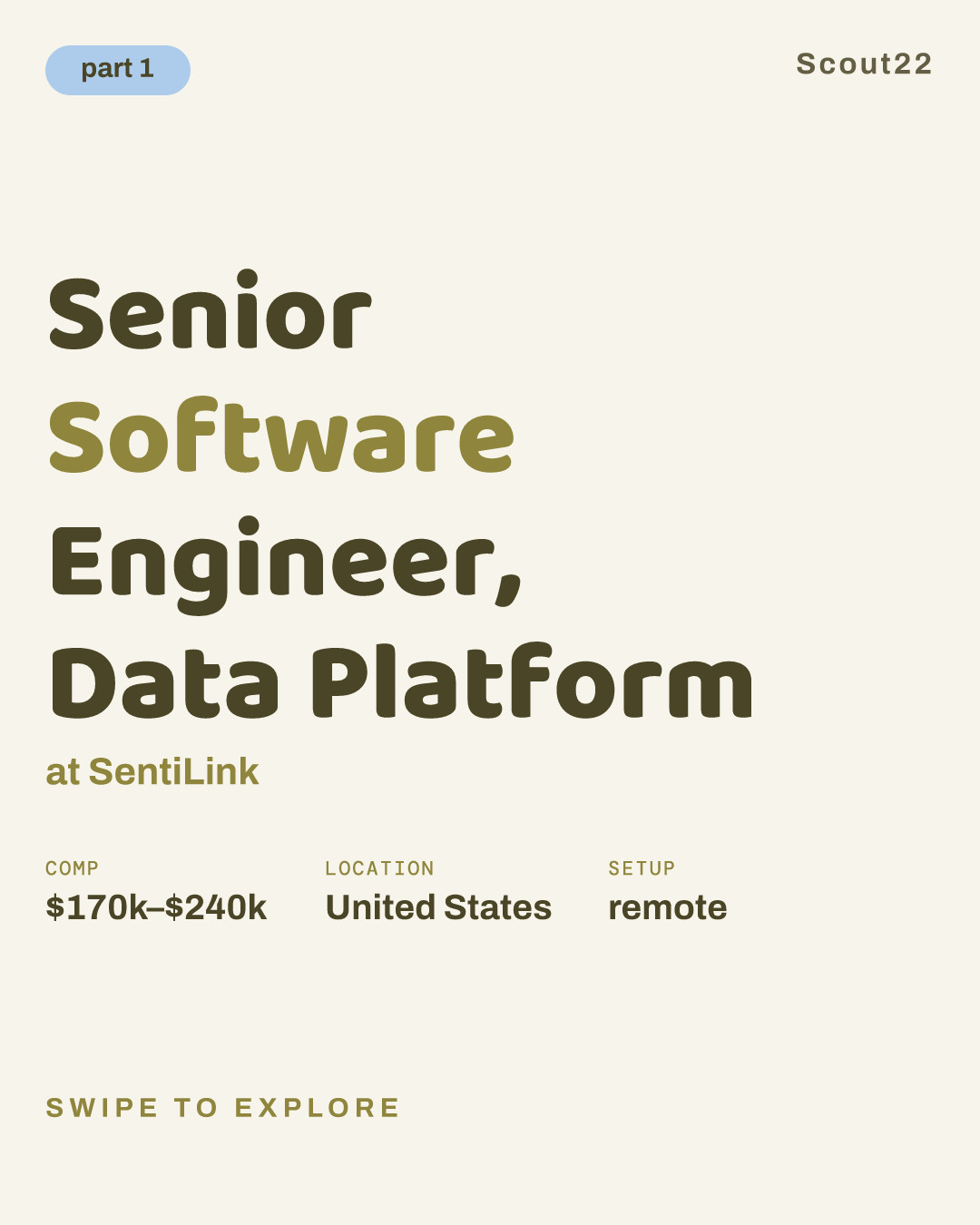 Senior Software Engineer, Data Platform at SentiLink