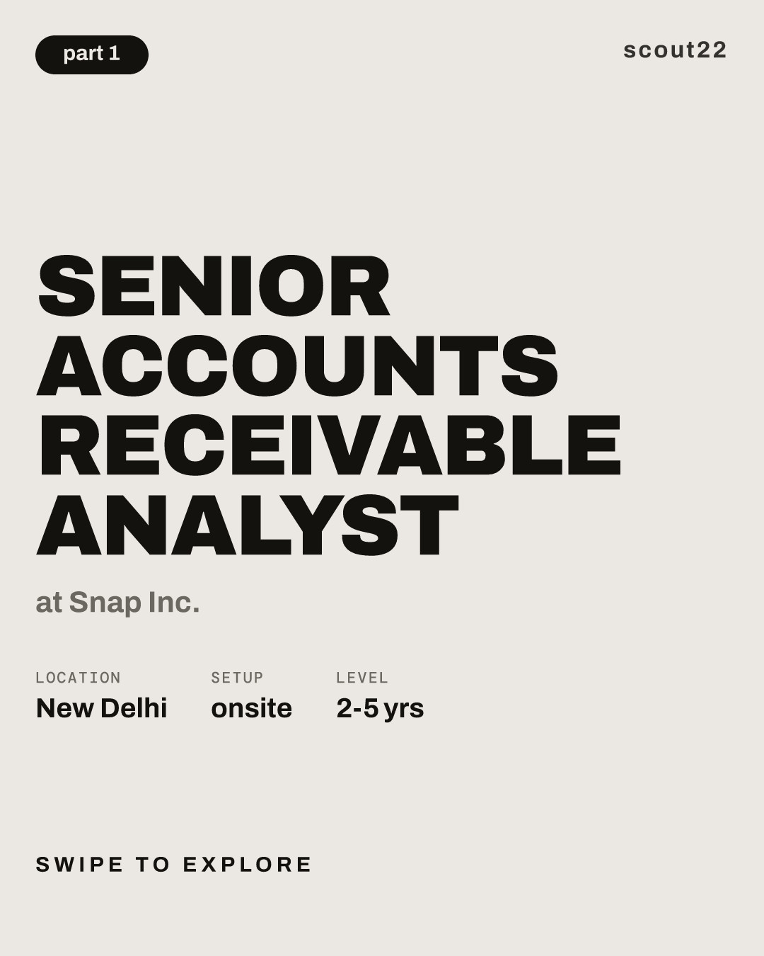 Senior Accounts Receivable Analyst at Snap Inc.