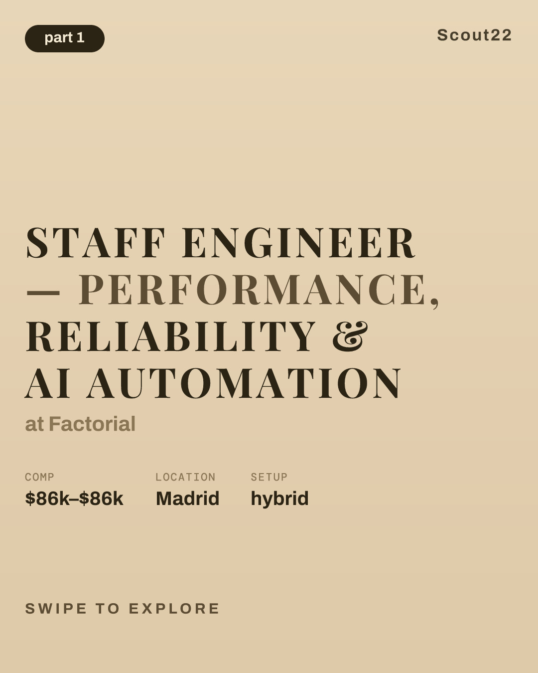 Staff Engineer — Performance, Reliability & AI Automation at Factorial