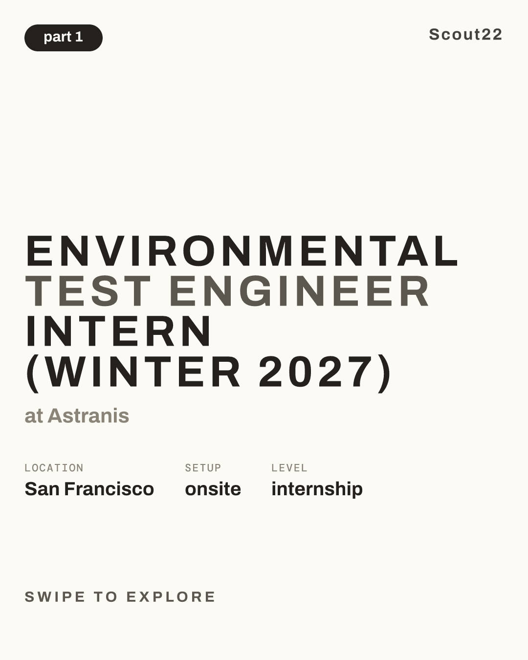 Environmental Test Engineer Intern (Winter 2027) at Astranis