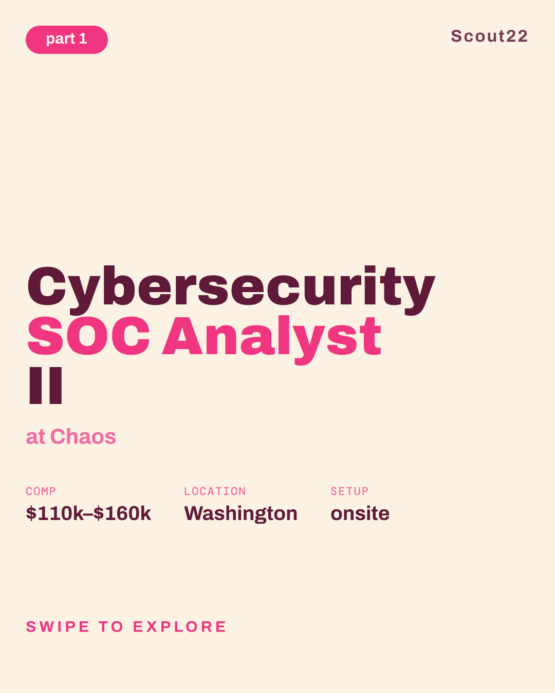 Cybersecurity SOC Analyst II at Chaos