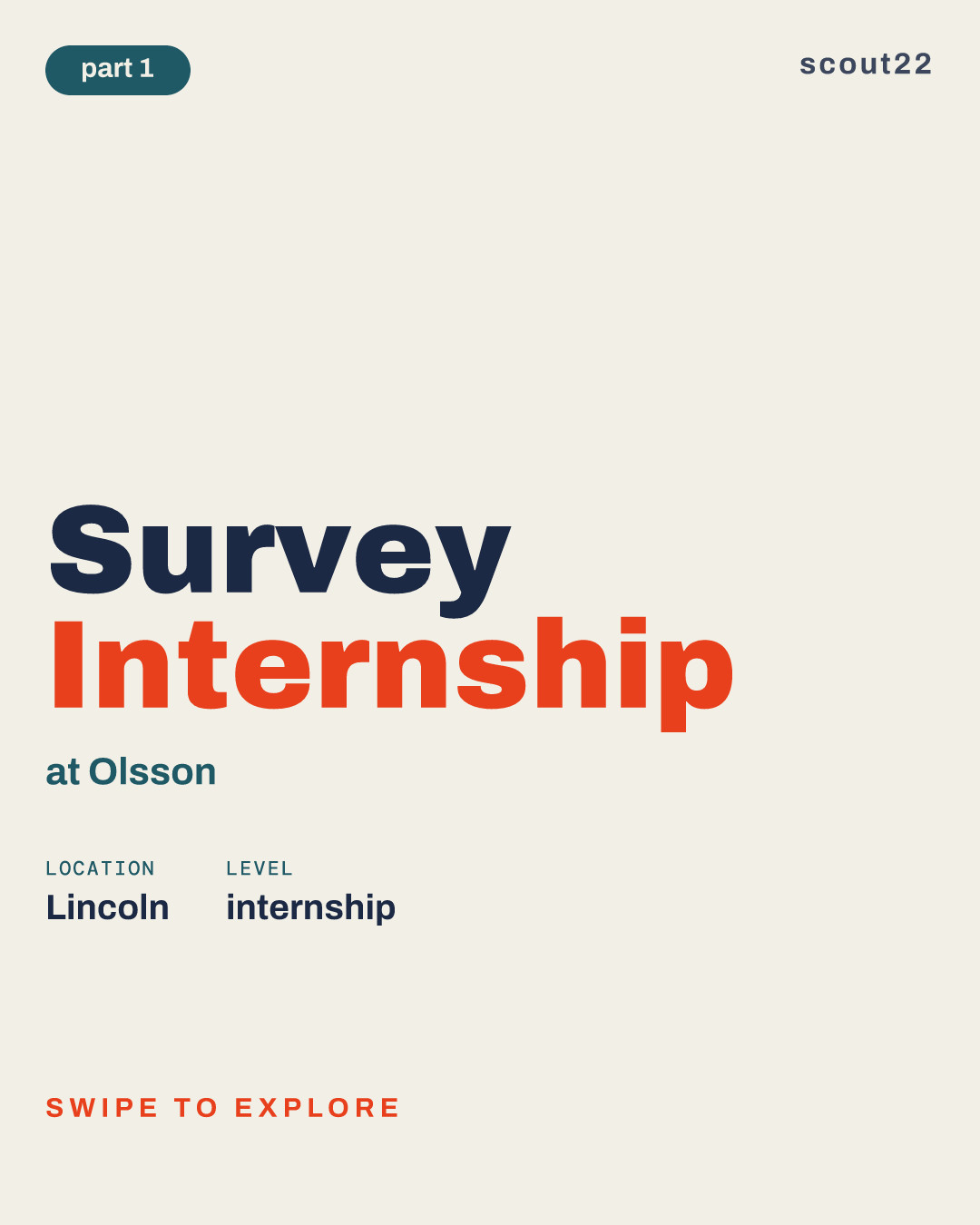 Survey Internship at Olsson