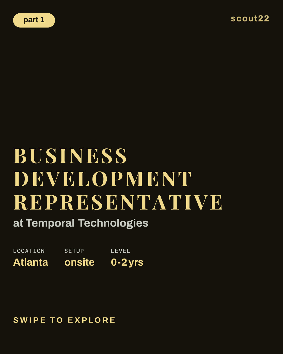 Business Development Representative at Temporal Technologies