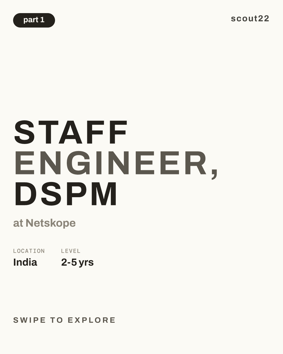 Staff Engineer, DSPM at Netskope