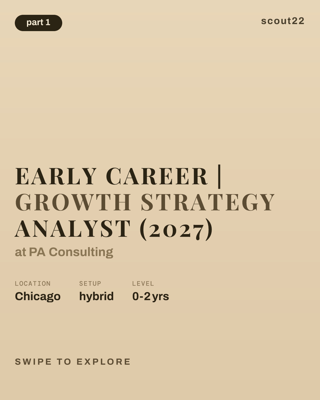 Early Career | Growth Strategy Analyst (2027) at PA Consulting