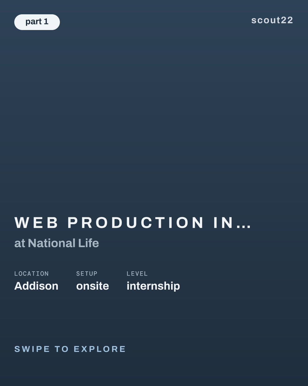 Web Production Intern – Summer 2027 at National Life