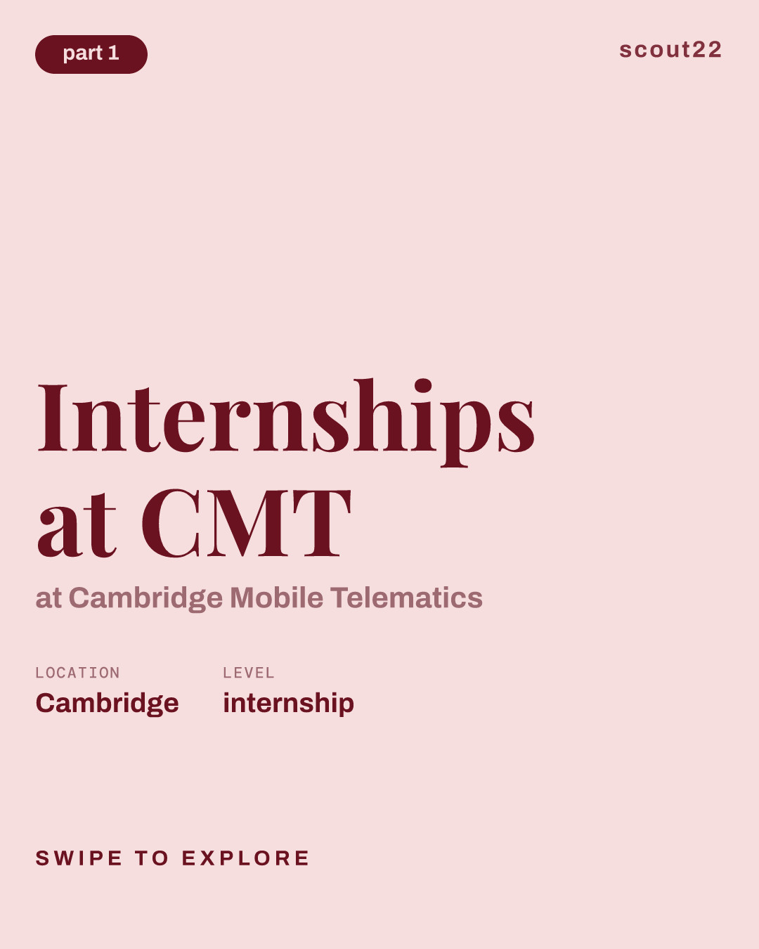 Internships at CMT at Cambridge Mobile Telematics