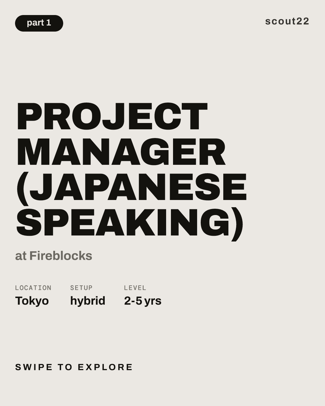 Project Manager (Japanese Speaking) at Fireblocks