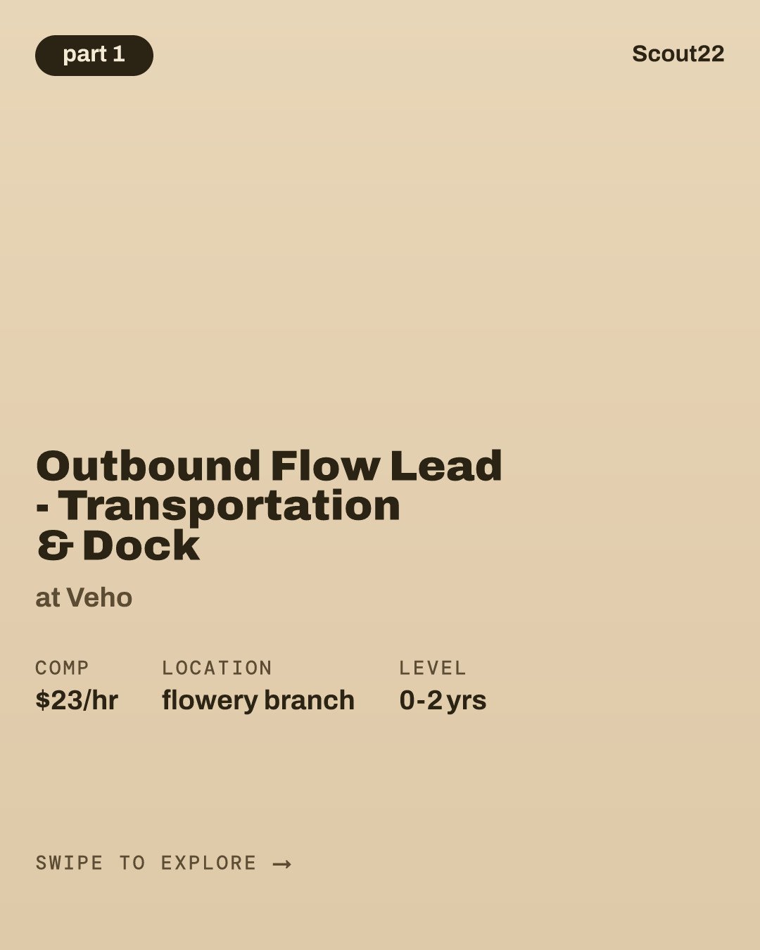 Outbound Flow Lead - Transportation & Dock at Veho