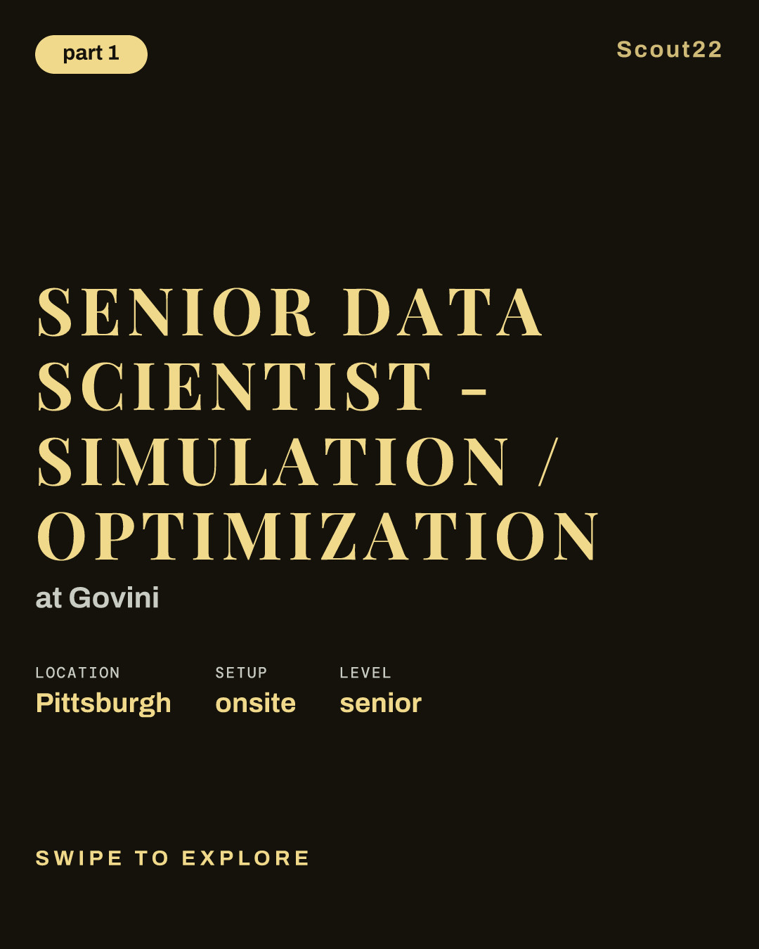 Senior Data Scientist - Simulation / Optimization at Govini