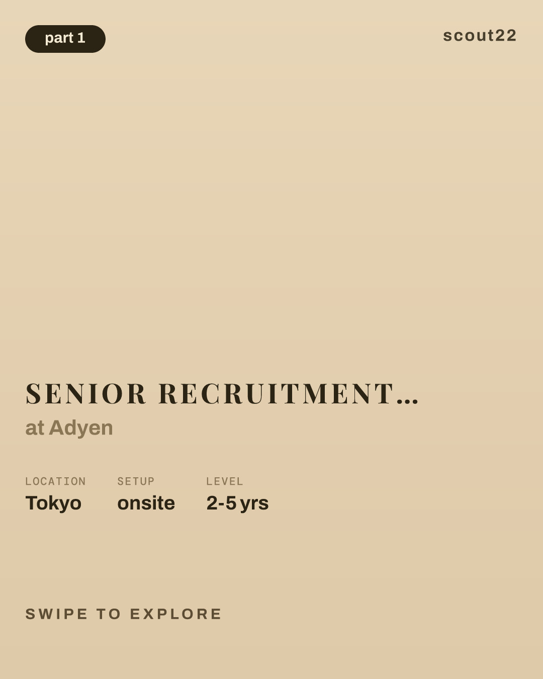 Senior Recruitment Business Partner (Japan Market) at Adyen