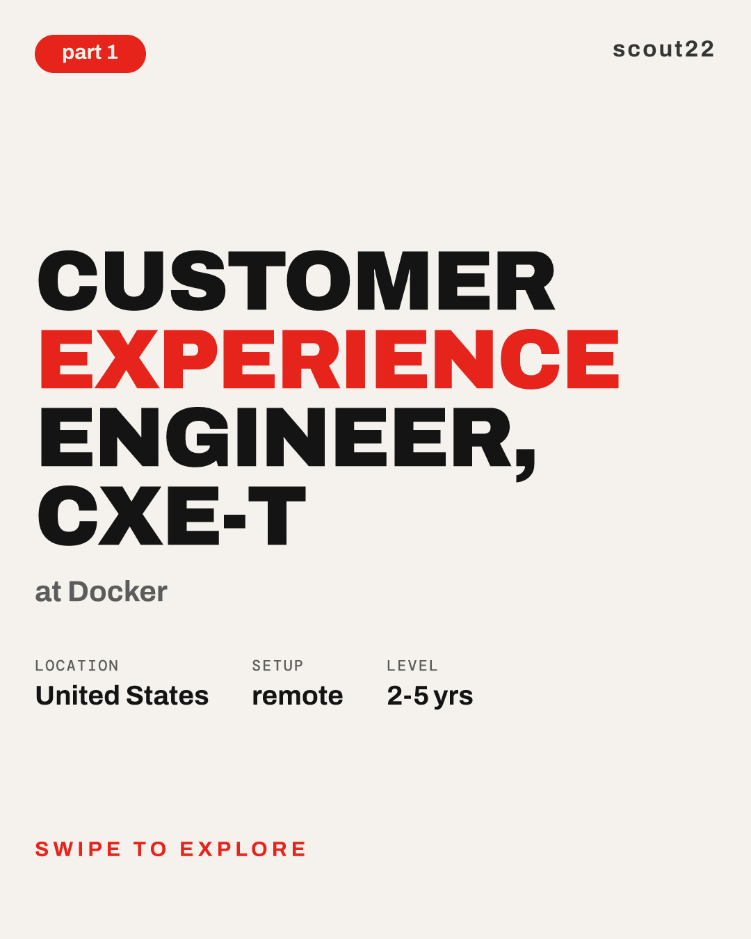Customer Experience Engineer, CXE-T at Docker