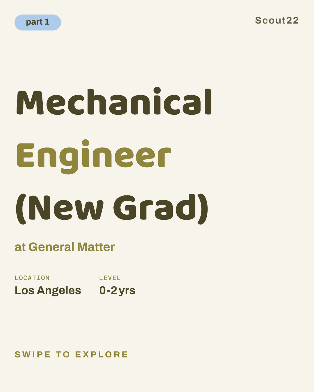 Mechanical Engineer (New Grad) at General Matter