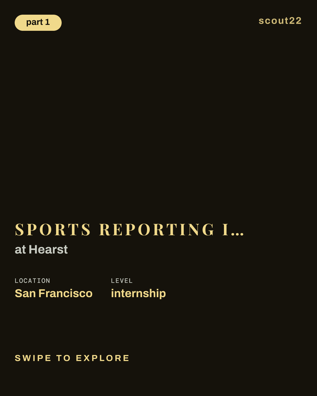 Sports Reporting Intern, Summer 2027 at Hearst