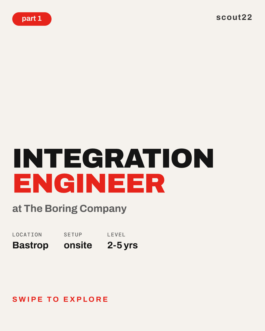 Integration Engineer at The Boring Company