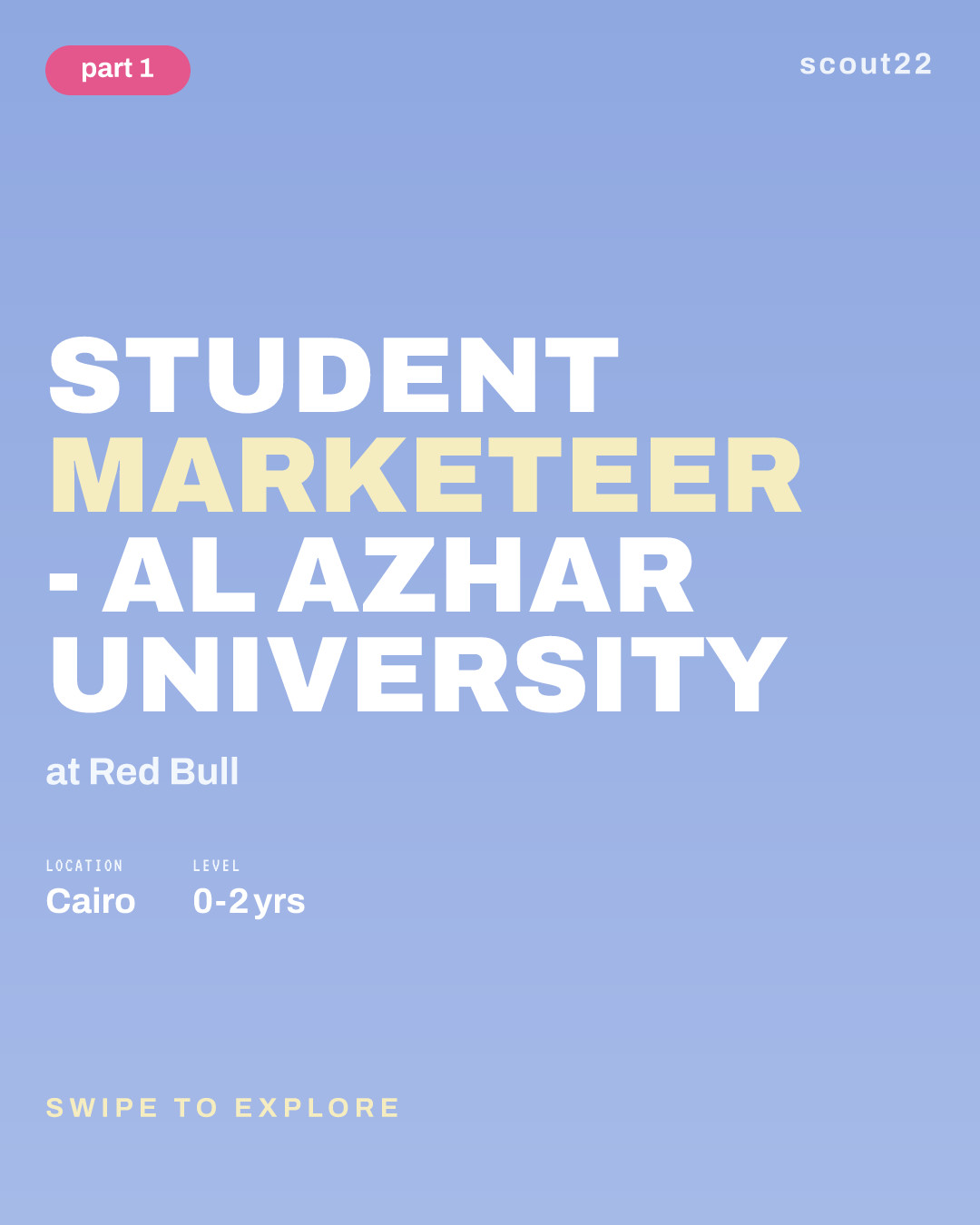 Student Marketeer - Al Azhar University at Red Bull