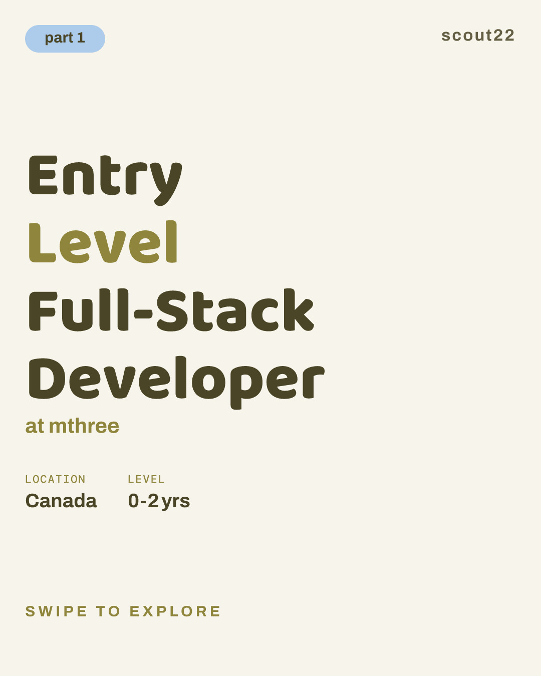 Entry Level Full-Stack Developer at mthree