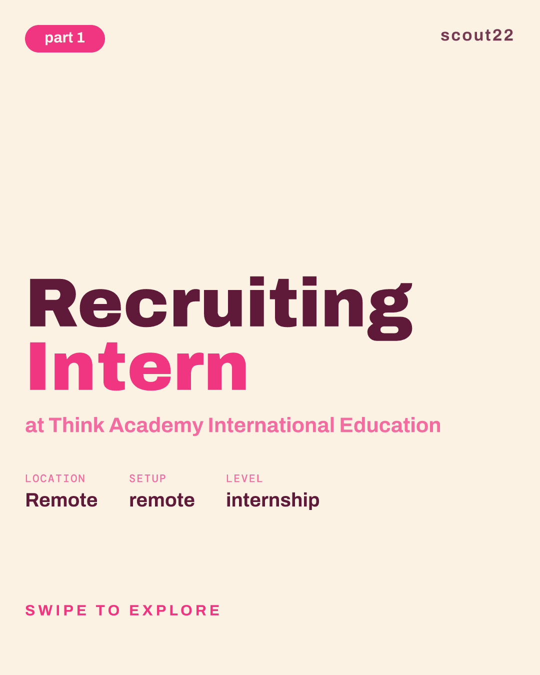 Recruiting Intern at Think Academy International Education