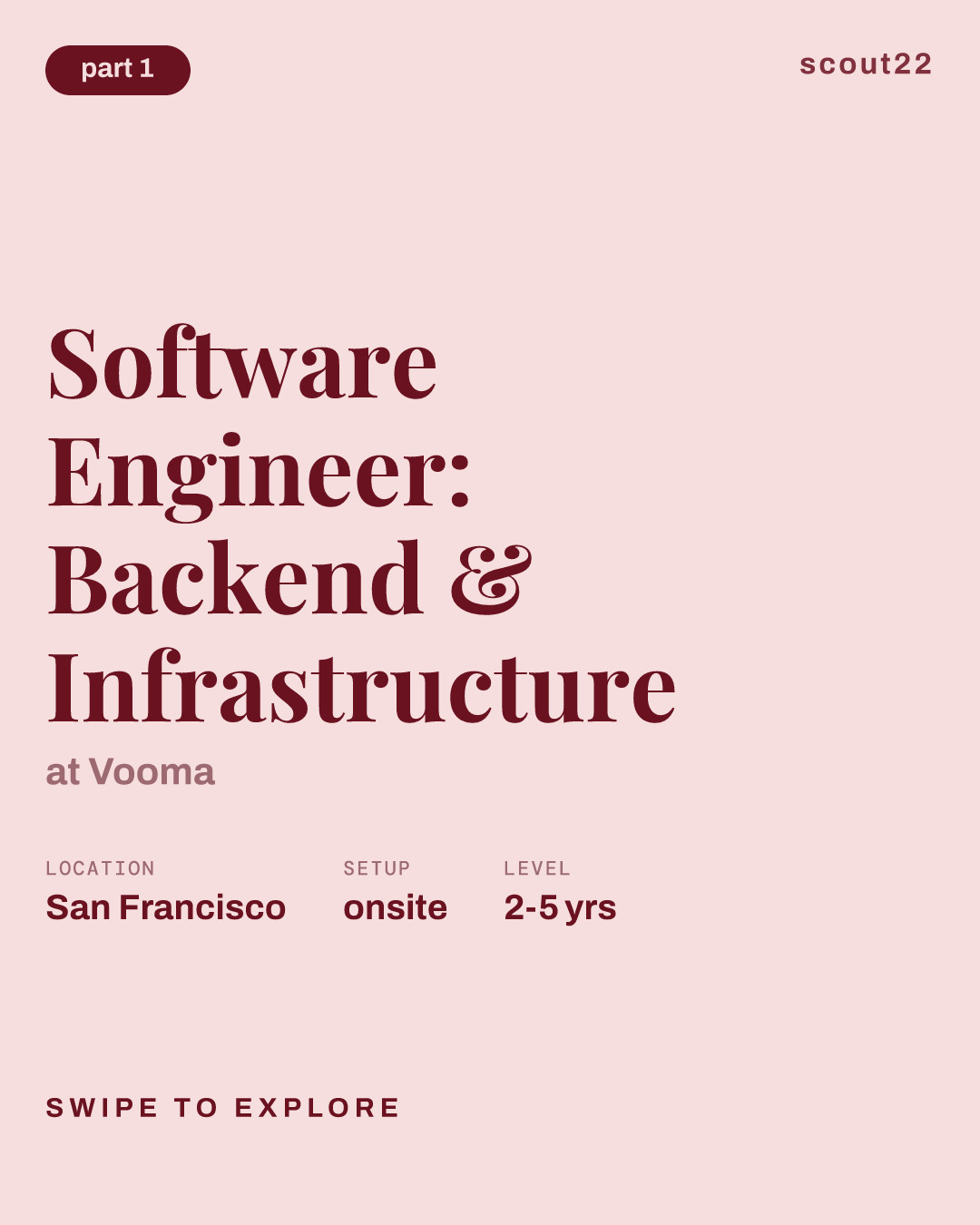Software Engineer: Backend & Infrastructure at Vooma