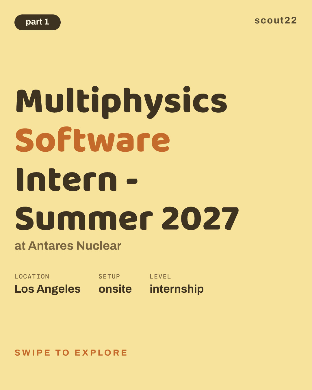 Multiphysics Software Intern - Summer 2027 at Antares Nuclear