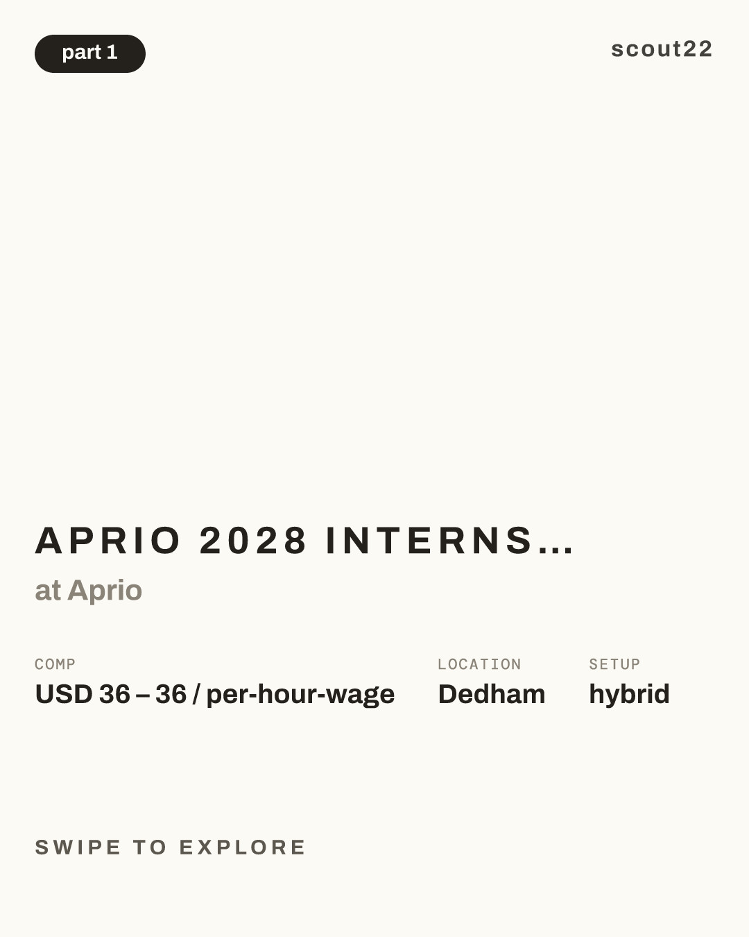 Aprio 2028 Internship Application - Tax/Audit - Dedham, MA at Aprio