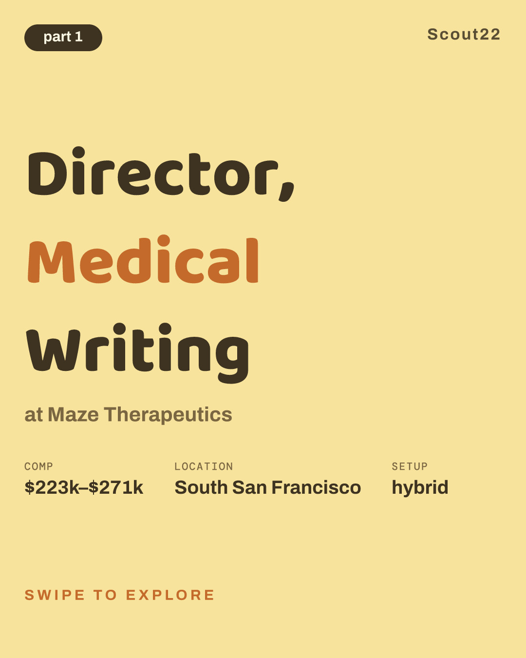 Director, Medical Writing at Maze Therapeutics
