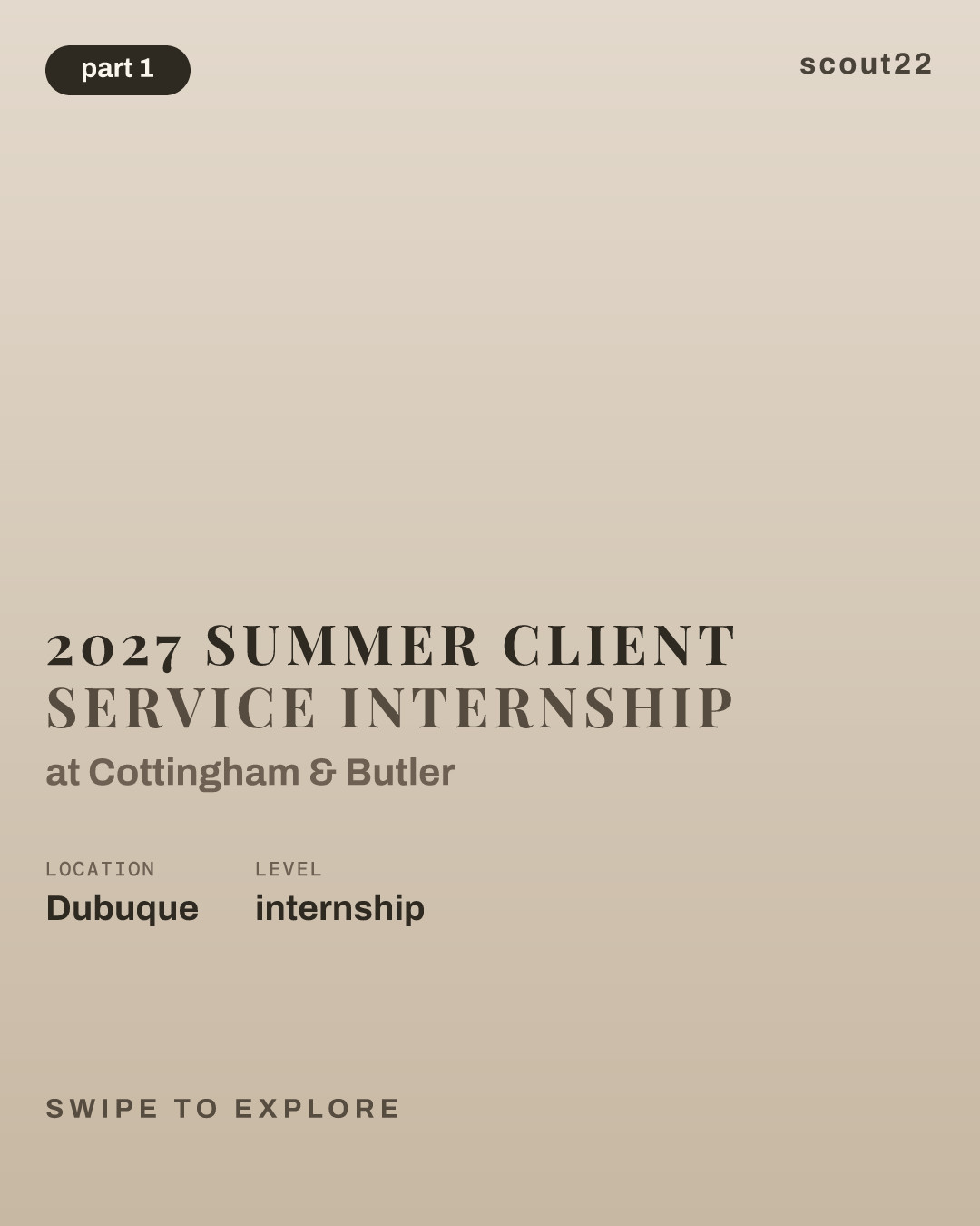 2027 Summer Client Service Internship at Cottingham & Butler
